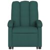 vidaXL Sillón reclinable elevable tela verde oscuro