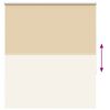 vidaXL Estor Enrollable Opaco Beige 135x175 cm Tela Ancho 131,6 cm