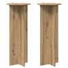 vidaXL Soporte de plantas 2 pcs Roble Artesanal &Oslash;40 x 100 cm