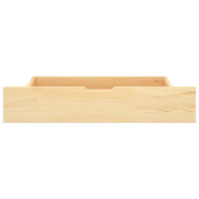 vidaXL Cama con dosel 4 cajones madera maciza pino 160x200 cm
