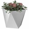 vidaXL Jardinera Plateado 50 x 50 x 50 cm Acero Galvanizado