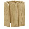 vidaXL Rollos de borde de jard&iacute;n 2 uds madera pino impregnada 120 cm