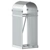 vidaXL Le&ntilde;ero de acero galvanizado plateado 40x45x100 cm