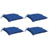 vidaXL Cojines de silla de jard&iacute;n 4 uds tela Oxford azul 40x40x7 cm