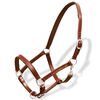 Ronzal/Cabestro de Cuero Marr&oacute;n Ajustable Para Poni