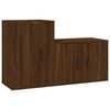 vidaXL Set de muebles para TV 2 pzas madera contrachapada roble marr&oacute;n