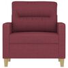 vidaXL Sillón de tela rojo tinto 60 cm