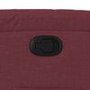 vidaXL Sill&oacute;n reclinable de tela rojo tinto
