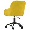 vidaXL Silla de oficina giratoria de terciopelo amarillo