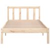 vidaXL Estructura de cama individual pequeña sin colchón madera maciza