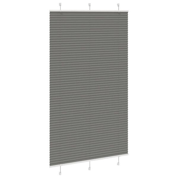 vidaXL Estor Plisado Antracita 120x200 cm Tela Ancho 119,4cm Poli&eacute;ster