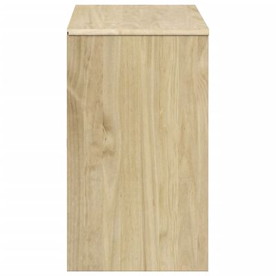 vidaXL Cajonera SAUDA madera maciza de pino color roble 111x43x73,5 cm