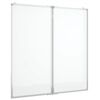 vidaXL Pizarra magn&eacute;tica plegable aluminio 100x100x1,7 cm