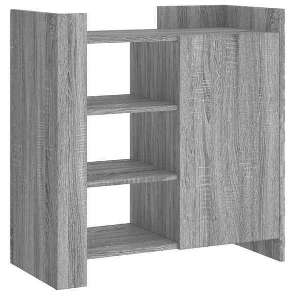 vidaXL Aparador de madera de ingenier&iacute;a gris Sonoma 73,5x35x75 cm