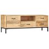 vidaXL Mueble de TV de madera maciza de mango 130x30x45 cm