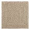 vidaXL Alfombra ZIZUR aspecto yute interior/exterior beige 120x120 cm
