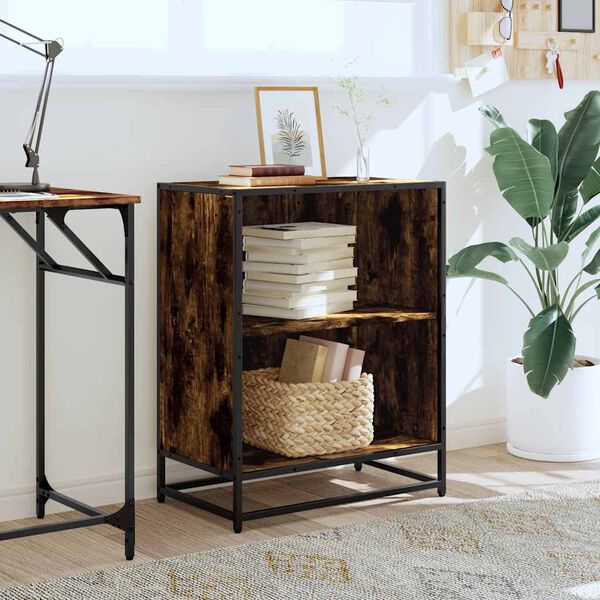 vidaXL Estanter&iacute;a madera ingenier&iacute;a color roble ahumado 60x35x76 cm