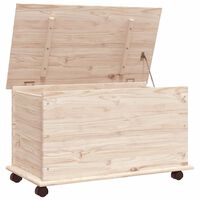 Set de baúl de almacenamiento de madera de acacia 2 unidades
