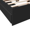 vidaXL Cama con cajones madera de ingenier&iacute;a negro 120x190 cm