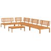 vidaXL Set de sof&aacute;s de palets de jard&iacute;n 5 pzas madera maciza de acacia