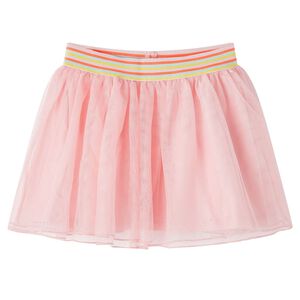 Falda infantil con tul rosa claro 128