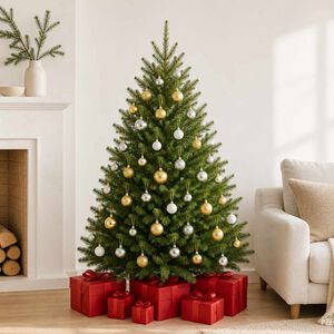 Bolas de Navidad 100 unidades plateado/dorado