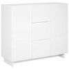vidaXL Aparador Blanco 85,5 x 31 x 75 cm Madera de ingenier&iacute;a