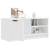 vidaXL Mueble para TV madera contrachapada blanco 80x35x36,5 cm