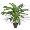 vidaXL Planta de dr&aacute;cena artificial con maceta 90 cm verde