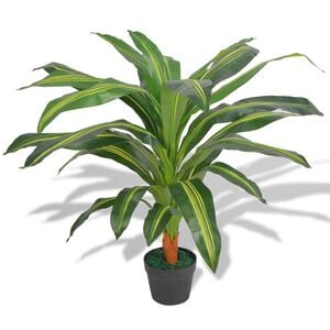vidaXL Planta de dr&aacute;cena artificial con maceta 90 cm verde