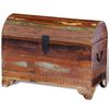 vidaXL Cofre de almacenamiento de madera maciza reciclada