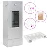 vidaXL Horno ahumador de BBQ con generador humo fr&iacute;o acero galvanizado
