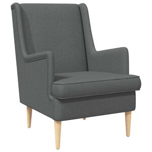 vidaXL Sill&oacute;n Gris oscuro Tela