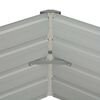vidaXL Arriate elevado de acero galvanizado verde 129x129x45 cm