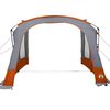 vidaXL Tienda de Caravana con techo Gris y naranja 410 x 275 x 245 cm