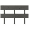 vidaXL Cabecero de cama madera maciza de pino gris 144x3x81 cm