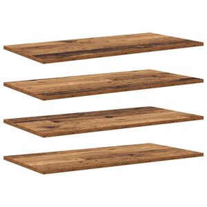 vidaXL Tablero de Estanter&iacute;a 3 niveles 4 uds. 80 x 40 x 1,5 cm Marr&oacute;n