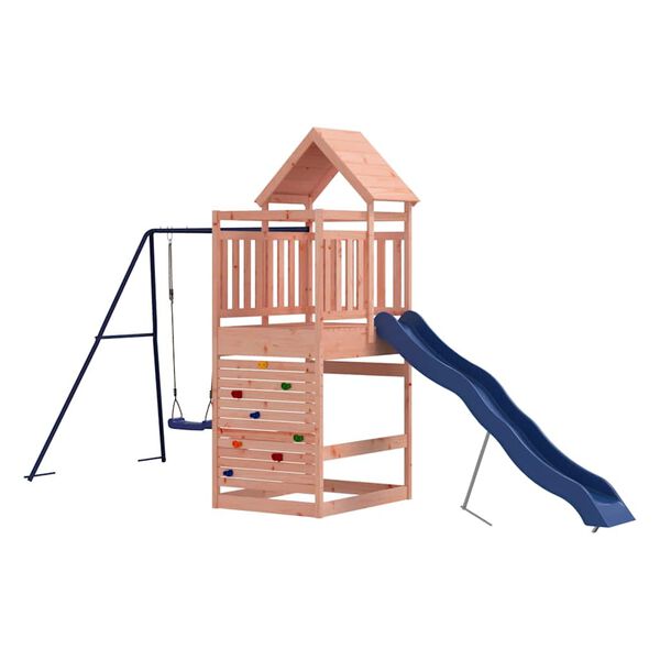 vidaXL Parque infantil de exterior madera maciza Douglas