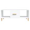 vidaXL Mesa de centro madera contrachapada blanco 102x50x40 cm