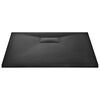vidaXL Plato de ducha SMC negro 90x80 cm