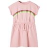 Vestido infantil con cord&oacute;n rosa claro 140