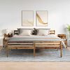 vidaXL Mesitas de noche 2 unidades con 2 cajones madera vieja 40x36,5x62 cm