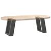 vidaXL Patas para mesa de centro en forma de U (2 unidades), antracita, 30 x (30-31) cm, acero