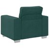 vidaXL Sof&aacute; 3 pcs Verde oscuro 219 x 80 x 82 cm Tejido mezcla de lino