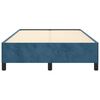 vidaXL Estructura de cama sin colch&oacute;n terciopelo azul oscuro 120x190cm