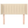 vidaXL Cabecero de tela color crema 103x16x78/88 cm