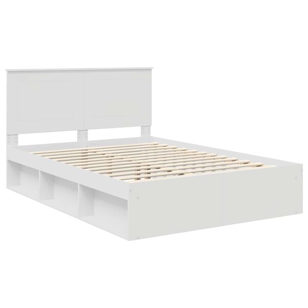 vidaXL Estructura de cama 140 x 200 cm Madera de pino macizo