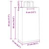 vidaXL Bolsas de papel con asas 250 uds marr&oacute;n 21x11x36 cm