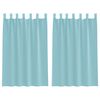 vidaXL Cortinas de gasa con trabillas 2 uds turquesa 140x175 cm