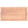 vidaXL Tablero mesa madera roble tratada marr&oacute;n claro 80x40x(2-6) cm